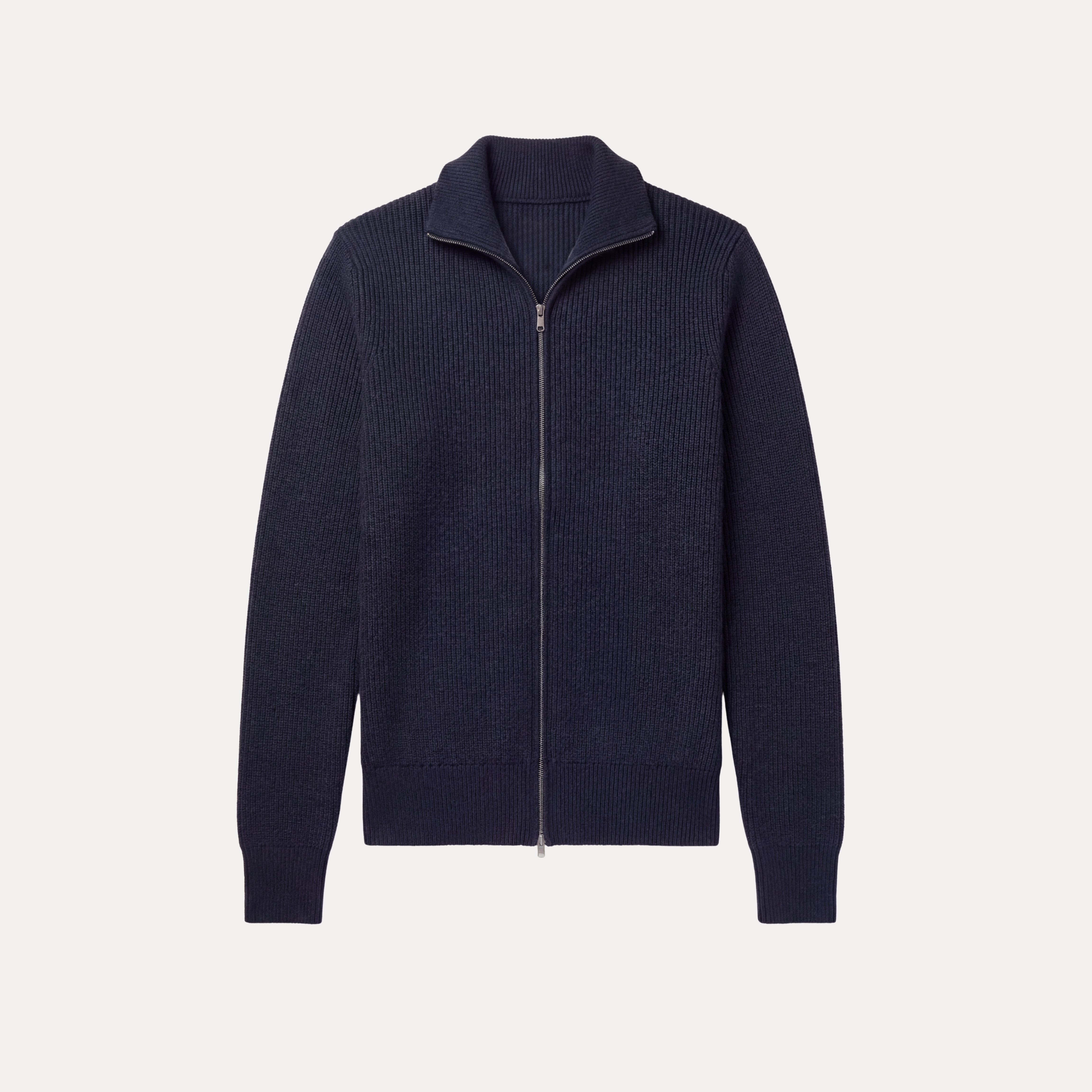 Ribbed Zip Sweater