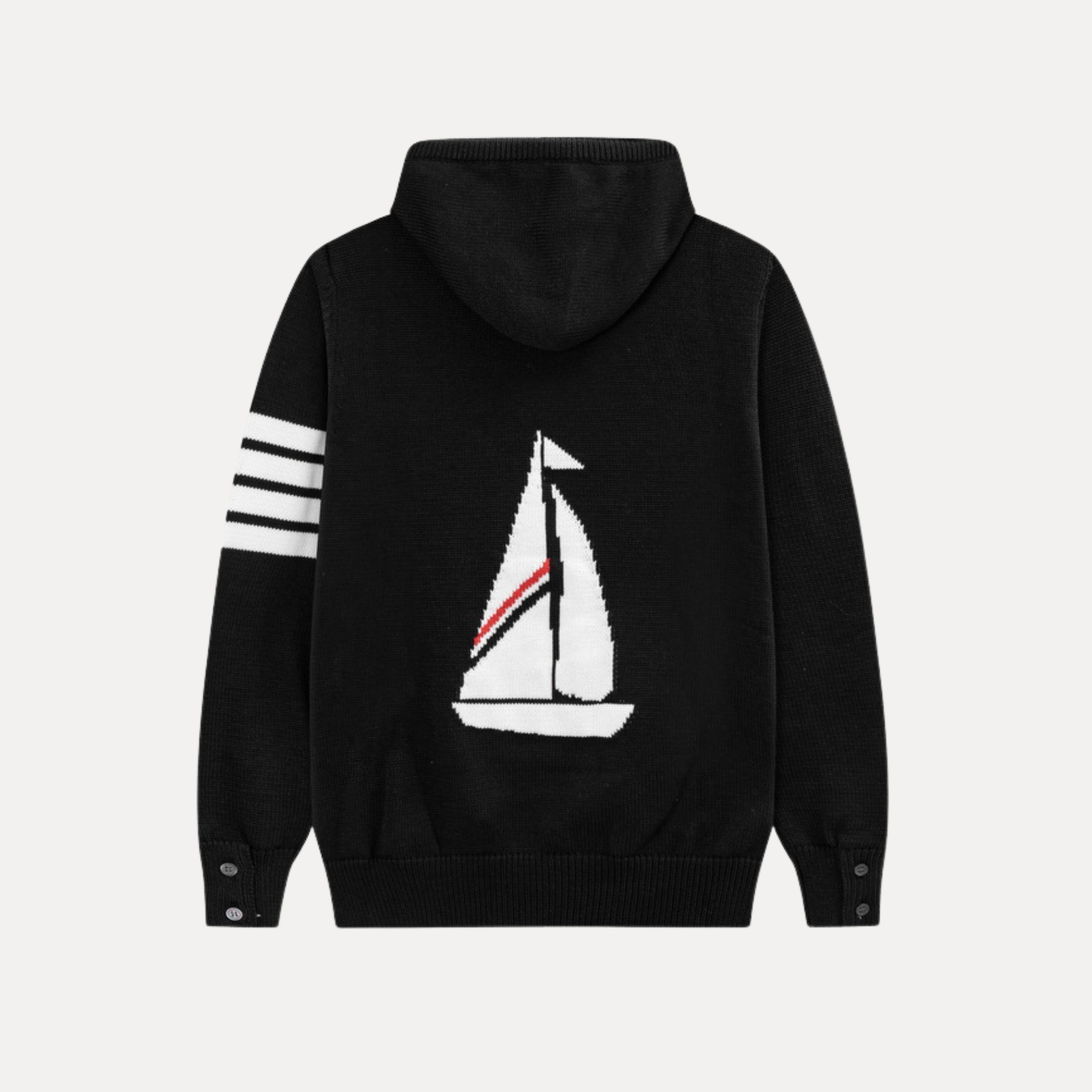 Sailboat Knit Hoodie